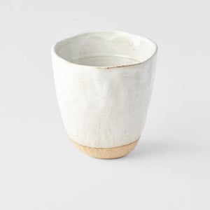 Lopsided Tea-mug - Large S2 | White & Bisque - made in Japan - Magnolia Lane