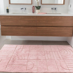 Deco Bath Runner - XL Bath Mat | Pink - Magnolia Lane