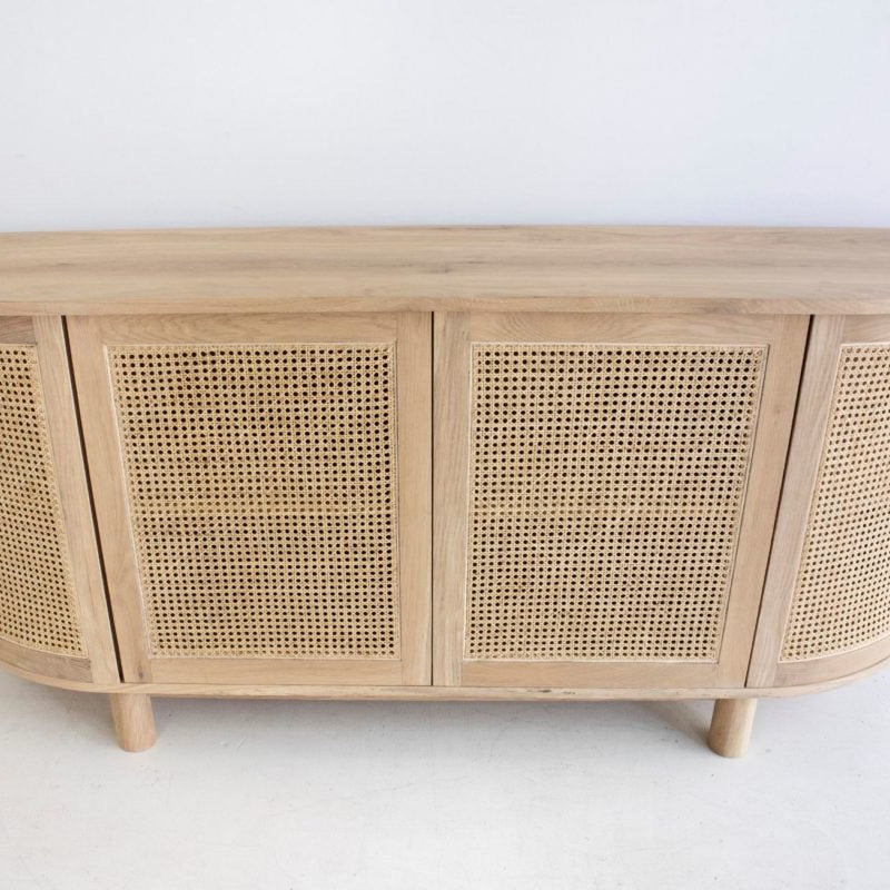 Beach Four Door Sideboard | Curved Edges - Magnolia Lane