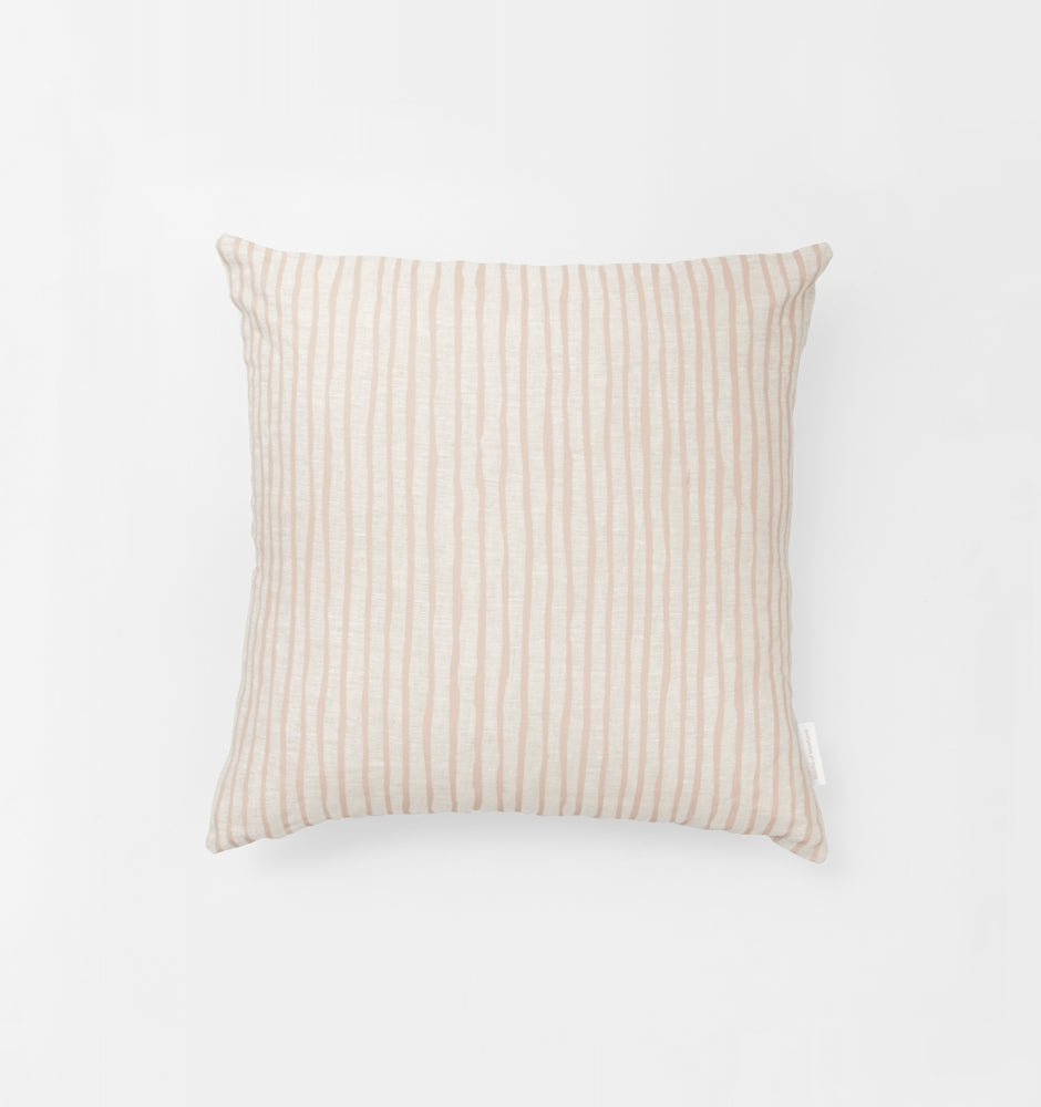 Linear Square Cushion | Fawn
