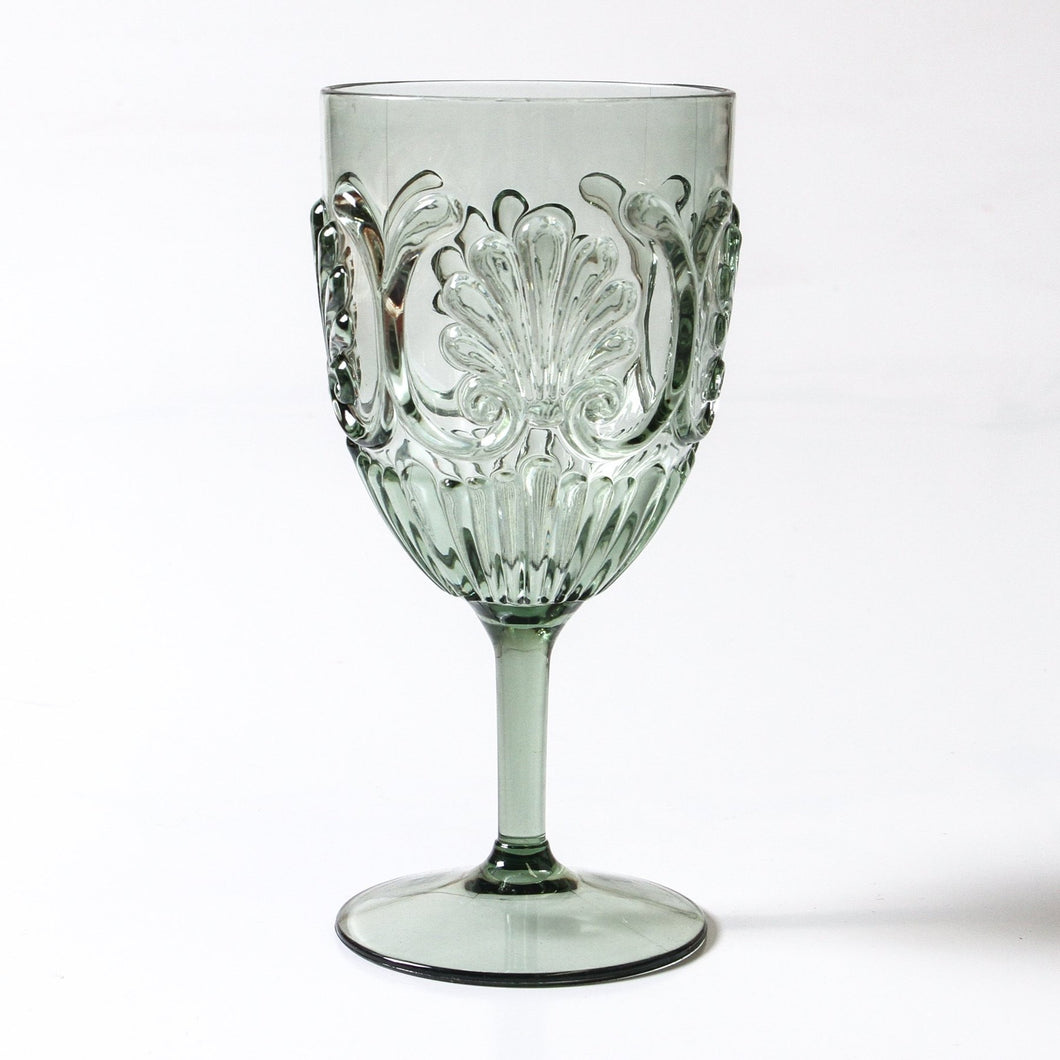 Flemington Acrylic Wine Glass S2 | Green - Indigo Love Collectors - Magnolia Lane