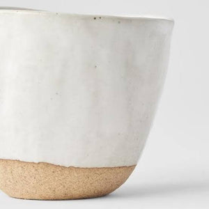Lopsided Tea-mug - Small S2 | White & Bisque-Made in Japan-Magnolia Lane