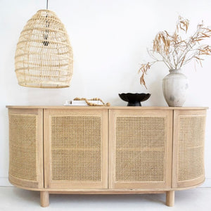 Beach Four Door Sideboard | Curved Edges - Magnolia Lane