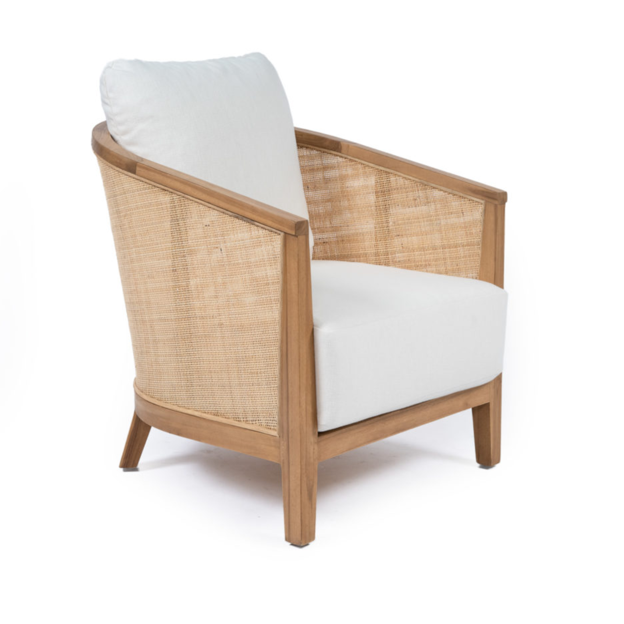 The Bay rattan and teak Arm Chair, Magnolia Lane coastal style furniture