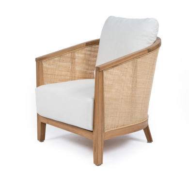 The Bay rattan and teak Arm Chair, Magnolia Lane coastal style furniture