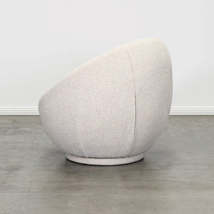 Luna Swivel Chair in, Oatmeal Boucle, Magnolia Lane modern living - angle