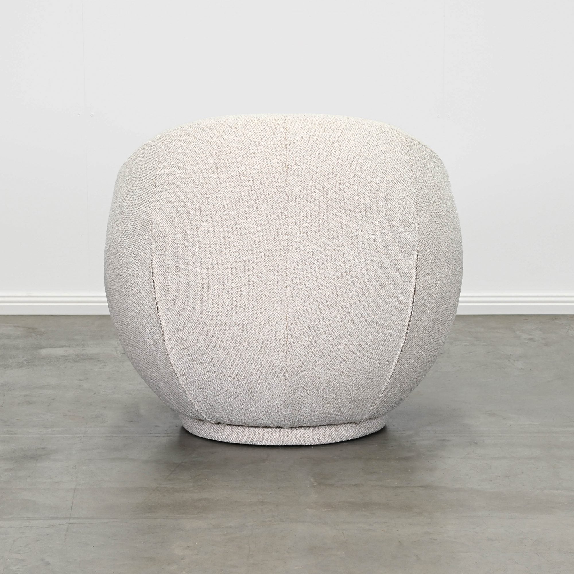 Luna Swivel Chair in, Oatmeal Boucle, Magnolia Lane modern living, back