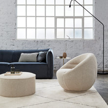 Load image into Gallery viewer, Luna Swivel Chair in, Oatmeal Boucle, Magnolia Lane modern interior