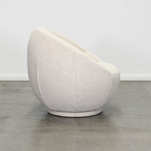 Load image into Gallery viewer, Luna Swivel Chair in, Oatmeal Boucle, Magnolia Lane modern living, side