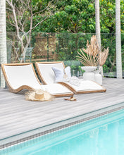Load image into Gallery viewer, Mykonos sun lounger in white by Uniqwa, Mangolia Lane pool side loungers