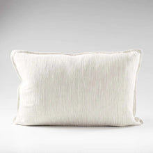 Load image into Gallery viewer, Myra lumbar cushion in natural with white stripe by Eadie Lifestyle, Magnolia Lane