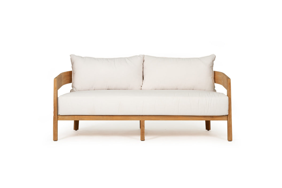 Noosa Outdoor Two Seater Sofa, front view.