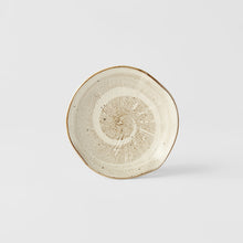 Load image into Gallery viewer, Organic spiral plate, 13 cm in a sand glaze, made in Japan, Magnolia Lane