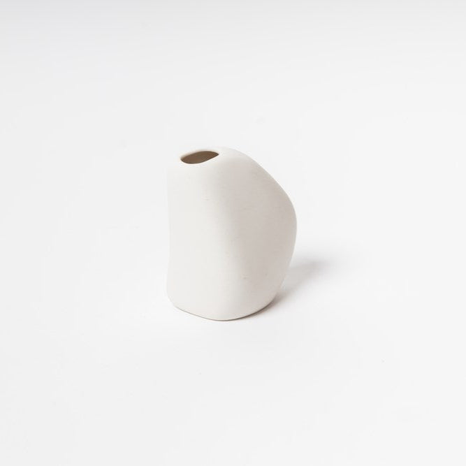 Pod white vase, small bud vase, Magnolia Lane home decor