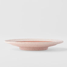 Load image into Gallery viewer, Puddle side plate/saucer featuring a pink crackle glaze | Magnolia Lane ceramics 2