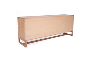 Sunrise rattan and American Oak six door bedroom chest of drawers, Magnolia Lane coastal bedroom furniture 2