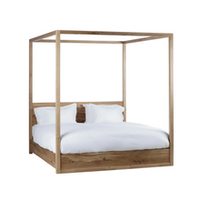 Load image into Gallery viewer, Reclaimed French Oak Four Poster Bed, Magnolia Lane rustic bedroom furniture