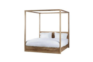 Reclaimed French Oak Four Poster Bed, Magnolia Lane rustic bedroom furniture 1
