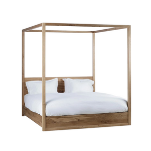 Reclaimed French Oak Four Poster Bed, Magnolia Lane rustic bedroom furniture