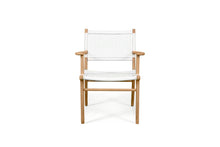 Load image into Gallery viewer, Resort open weave dining armchair in white, Magnolia Lane full outdoor furniture
