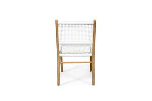 Resort open weave dining chairs in white, Magnolia Lane full outdoor coastal furniture1