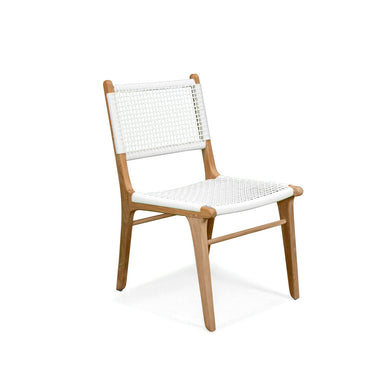 Resort open weave dining chairs in white, Magnolia Lane full outdoor coastal furniture 6