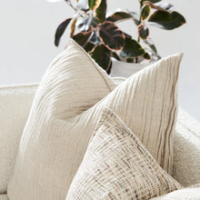 Load image into Gallery viewer, Sabbia cushion in natural, linen and cotton blend by Eadie Lifestyle, Magnolia Lane