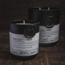 Load image into Gallery viewer, Sage Leaf and Amber Candle, Magnolia Lane giftware range