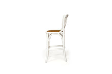 Load image into Gallery viewer, Settler Provincial Cross Back Counter Stool in White, Magnolia Lane modern furniture 3