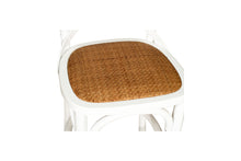 Load image into Gallery viewer, Settler Provincial Cross Back Counter Stool in White, Magnolia Lane modern furniture 6
