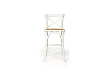 Load image into Gallery viewer, Settler Provincial Cross Back Counter Stool in White, Magnolia Lane modern furniture