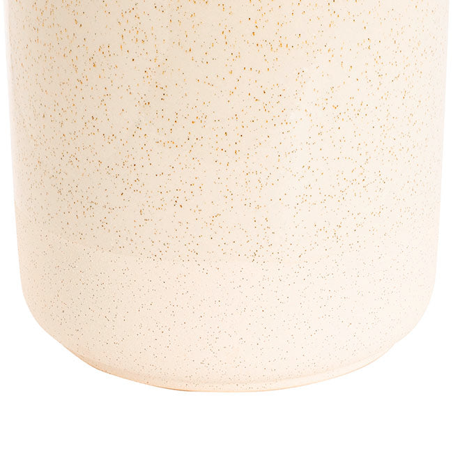 Speckled duo ceramic post in sand and cream, Magnolia Lane pots and planters Sunshine Coast
