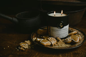 Sticky Gingerbread Pudding 400g candle, Magnolia Lane artisan candles Christmas Edition