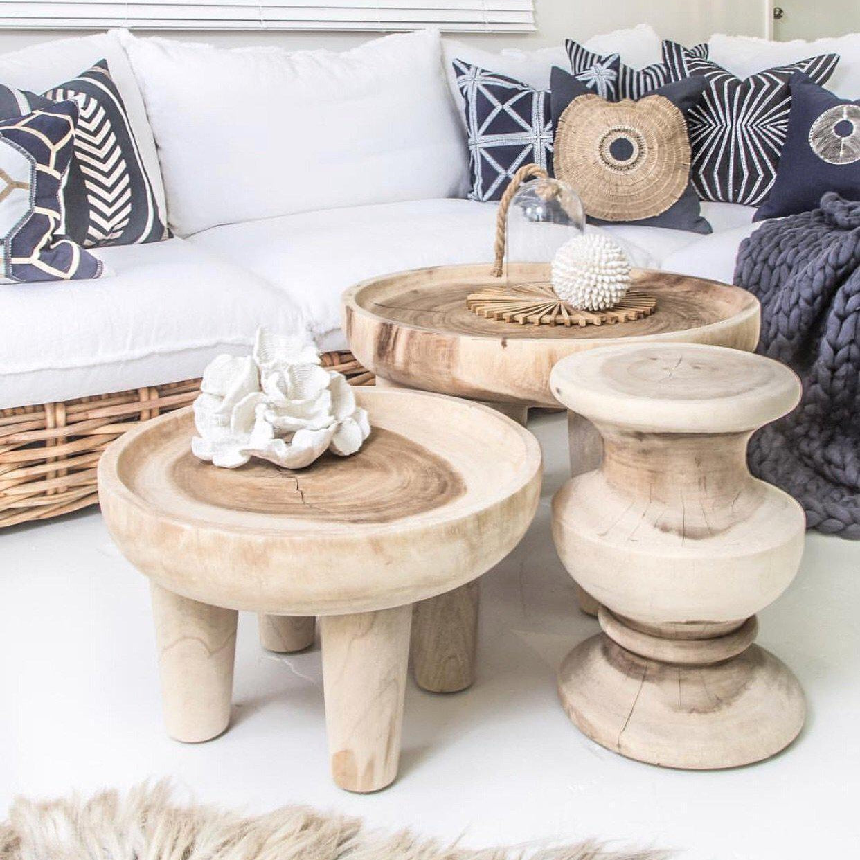 Tamale Low Side Table | Natural by Uniqwa Furniture - Magnolia Lane