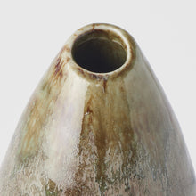 Load image into Gallery viewer, Teardrop Shaped Vase in Mottled Green, made in Japan, Magnolia Lane home decor 2