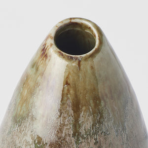 Teardrop Shaped Vase in Mottled Green, made in Japan, Magnolia Lane home decor 2