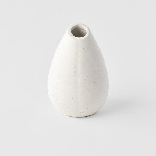 Teardrop vase in mountain white, made in Japan, Magnolia Lane home decor