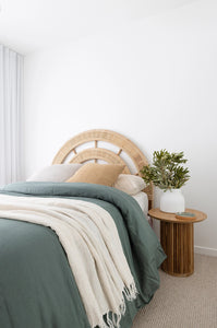 Bay Teak Bed Side Table, coastal style furniture, Magnolia Lane 1