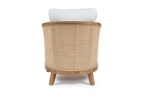 The Bay rattan and teak Arm Chair, Magnolia Lane coastal style furniture 3