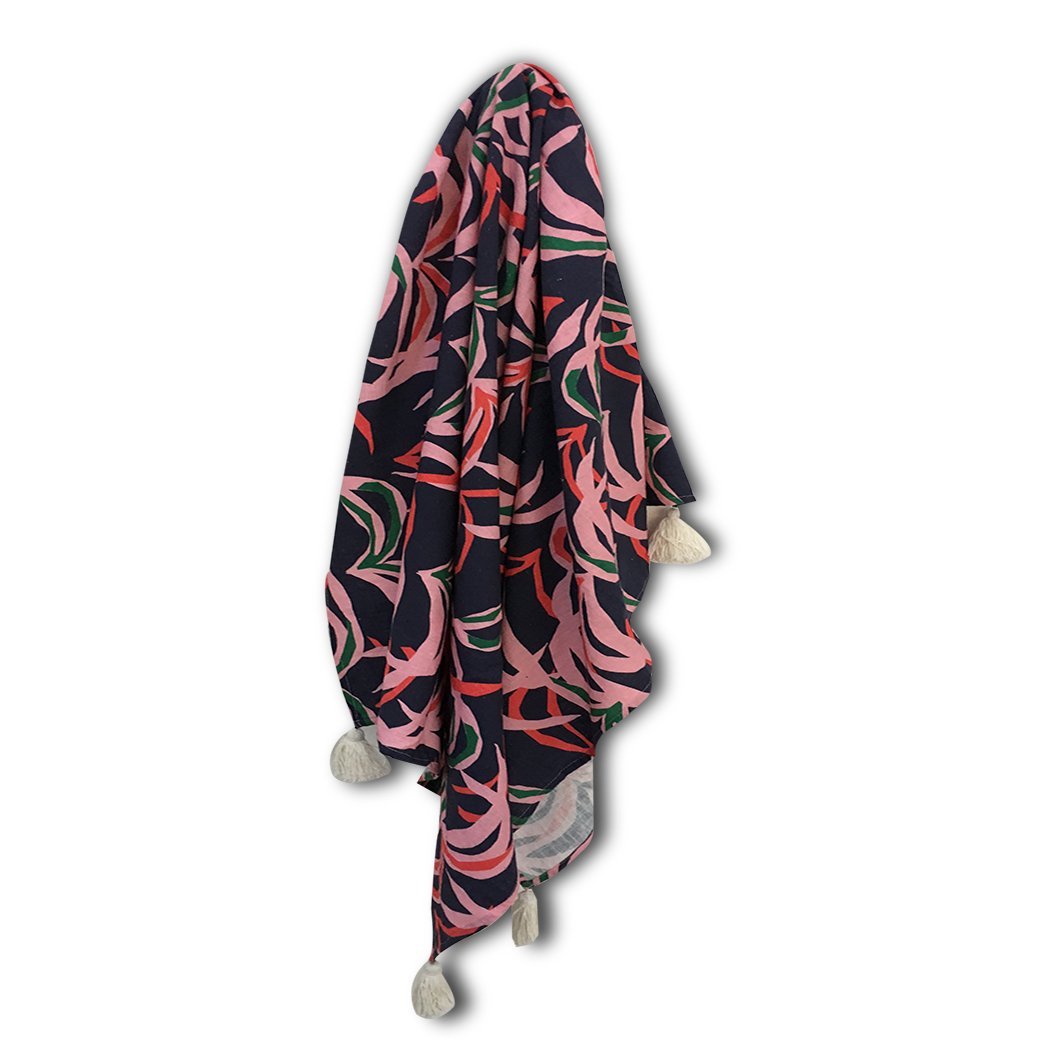 Tilly Towel - Penida Palm Print|Blue - Magnolia Lane