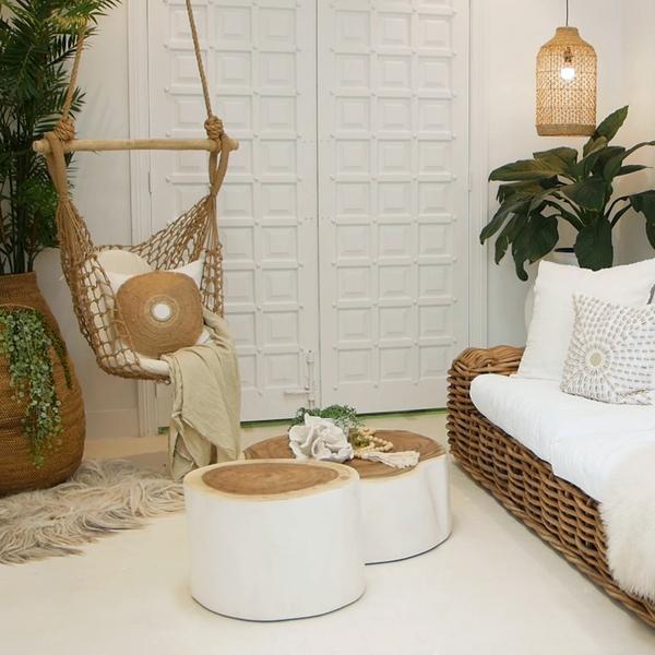 Trunk Side Table | White - Uniqwa Furniture - Magnolia Lane